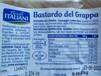 Amount of sugar in Bastardo del Grappa