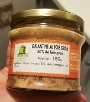 Cantidad de azúcar en Galantine au foie gras