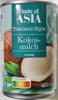 Zuckermenge drin Kokosmilch cremig