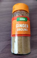 Quantité de sucre dans Ground ginger