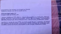 Quantité de sucre dans Lyonner de veaus