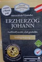 Zuckermenge drin Erzherzog Johann Hartkäse