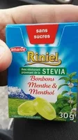 入っている砂糖の量 bonbon menthe stevia