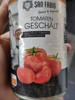 İçindeki şeker miktarı Tomaten geschält