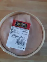 Jumlah gula yang masuk vacherin mont-d'or