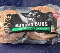 Sokerin määrä sisällä Burger Buns Dinkel