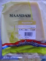 入っている砂糖の量 Maasdam (27% MG) - 394 g - Molenland