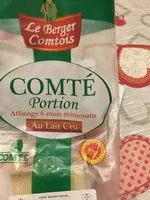 İçindeki şeker miktarı Comté Portion au lait Cru