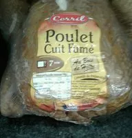 Amount of sugar in Poulet cuit fumé