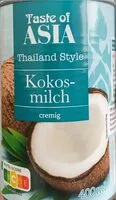 Zuckermenge drin Kokosmilch
