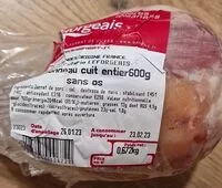 Cantidad de azúcar en Jambonneau cuit entier