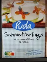 Zuckermenge drin Schmetterlinge aus essbaren Oblaten