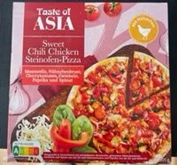Zuckermenge drin Sweet Chili Chicken Steinofen-Pizza