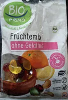 入っている砂糖の量 Früchtemix ohne Gelatine