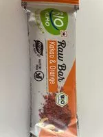 Amount of sugar in Raw Bar kakao & Orange