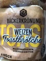 Jumlah gula yang masuk Weizen Toastbrötchen