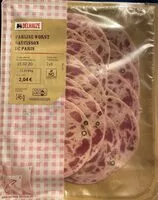 Zuckermenge drin Saucisson de paris