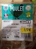 Sucre et nutriments contenus dans Poulet de ma region