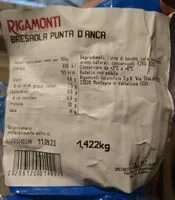चीनी की मात्रा Bresaola punta d'anca