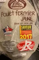Quantité de sucre dans Poulet fermier jaune