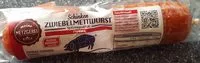 Suhkru kogus sees Schinken Zwiebelmettwurst