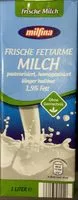 Zuckermenge drin Frische fettarme Milch 1,5%