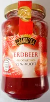 Jumlah gula yang masuk SchwarzKirsch Fruchtaufstrich 75% Frucht