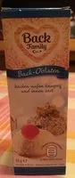 Sucre et nutriments contenus dans Back oblaten