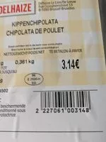 Quantité de sucre dans Chipolata de poulet
