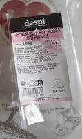 入っている砂糖の量 Jambon rôti aux herbes chiffonade
