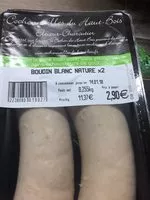 İçindeki şeker miktarı Boudin blanc