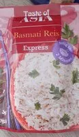 Zuckermenge drin Basmati Reis