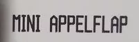 Amount of sugar in Mini appelflap