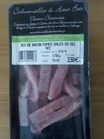 İçindeki şeker miktarı Dès de bacon fumes sales au sel sec