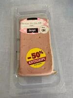 Sokerin määrä sisällä Mousse de Foie Pur Porc