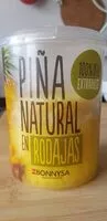 入っている砂糖の量 Piña natural en rodajas