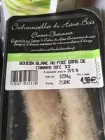 Boudins blancs au foie gras de canard