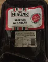 चीनी की मात्रा Saucisses au canard