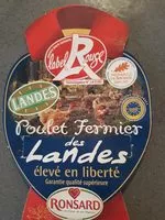 चीनी और पोषक तत्व Poulet fermier des landes