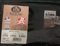 Sucre et nutriments contenus dans Lidl l etal du boucher