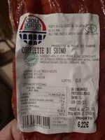 चीनी की मात्रा Coppiette di suino