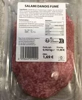 Jumlah gula yang masuk Salami danois fumé