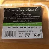 Suhkur ja toitained sees Cochonnaille s du haut bois