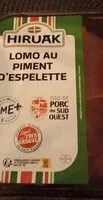 Jumlah gula yang masuk Lomo au piment d'Espelette