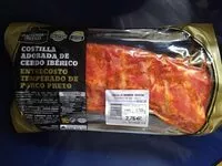 Suhkru kogus sees Costilla adobada de cerdo iberico