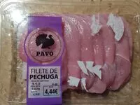 Количество сахара в Filetes de pechuga de pavo