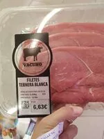 İçindeki şeker miktarı Filetes ternera blanca