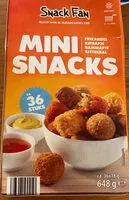 Zuckermenge drin Mini Snacks