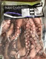 Cantidad de azúcar en Pulpo Crudo