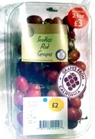 Jumlah gula yang masuk Seedless Red Grapes